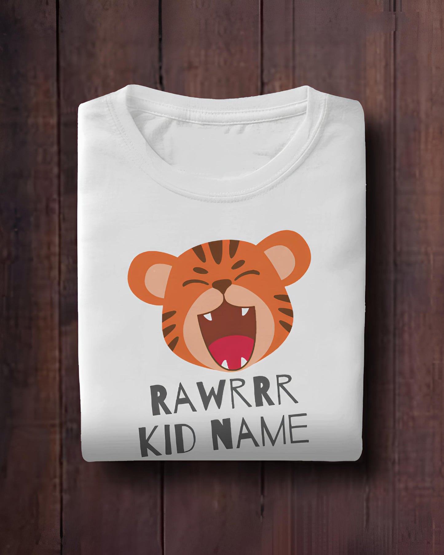 Rawrrr Lion Custom Kids T-Shirt Personalized Jungle Fun Roar in Style