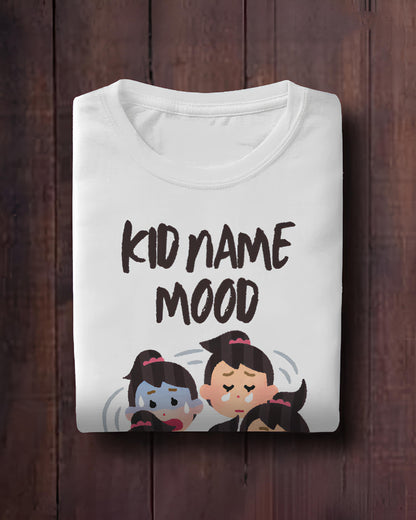 Custom Baby Girl Moods T-Shirt Personalized with Your Kid’s Name