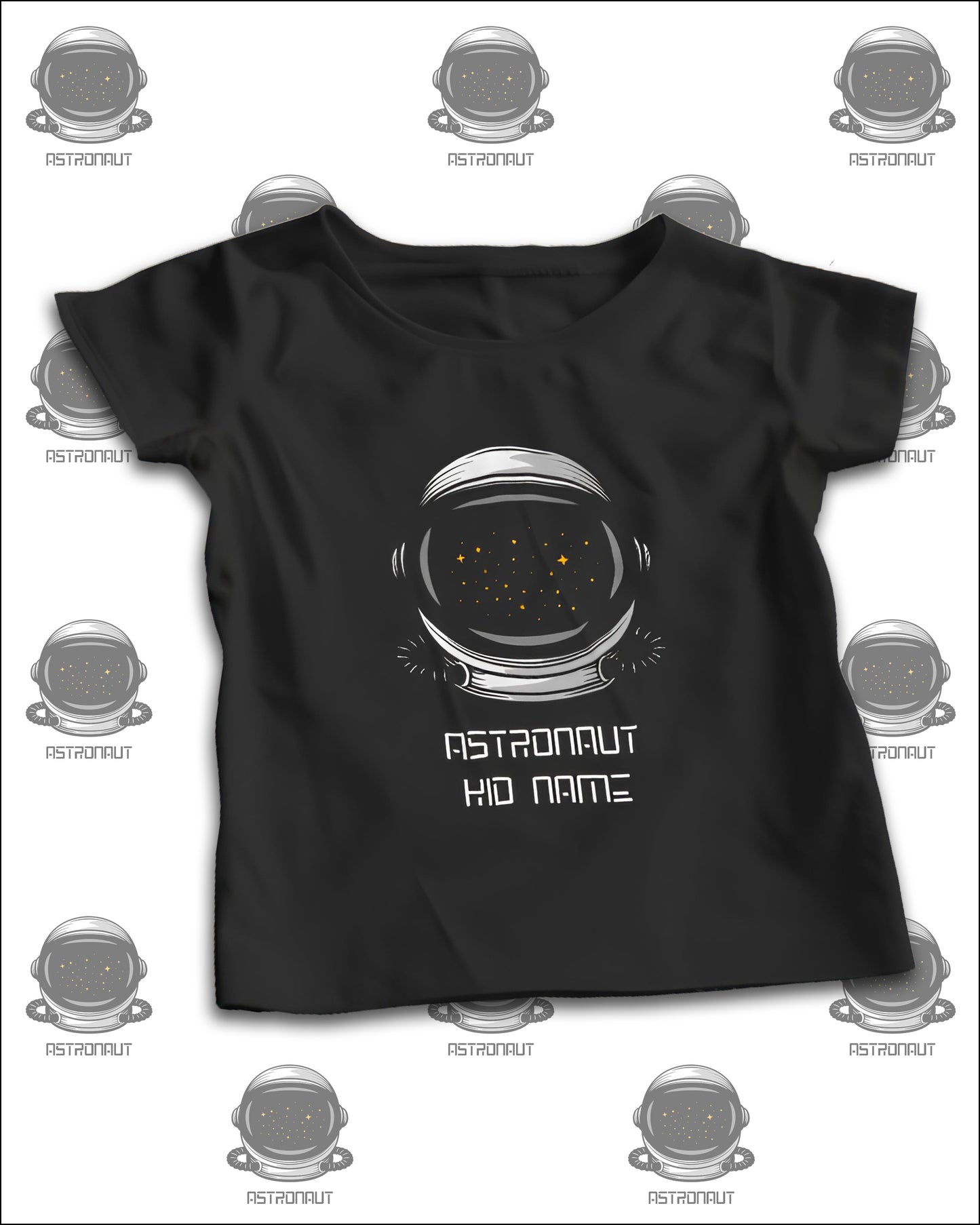 Astronaut Personalized T-Shirt Custom with Your Kid’s Name