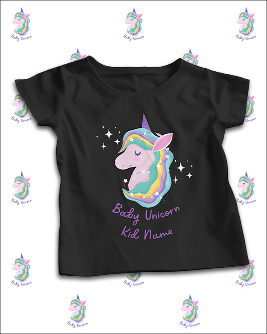 Baby Unicorn Personalized T-Shirt Custom with Your Child's Name