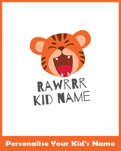 Rawrrr Lion Custom Kids T-Shirt Personalized Jungle Fun Roar in Style
