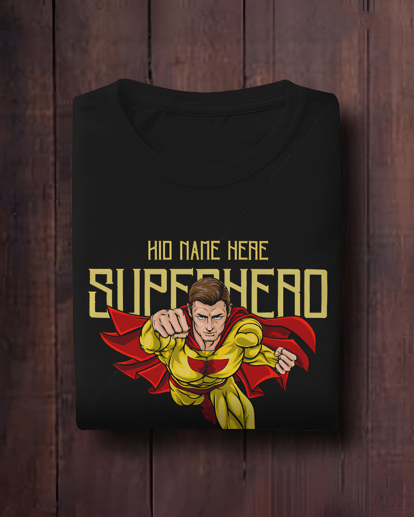 Superman Personalized Style T-Shirt with Custom Name For Super Kid